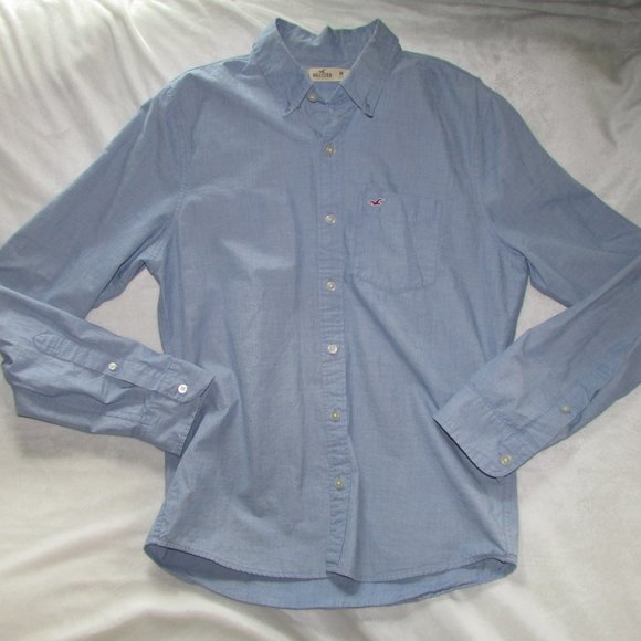 Hollister chambray button up blouse, medium - Picture 1 of 6